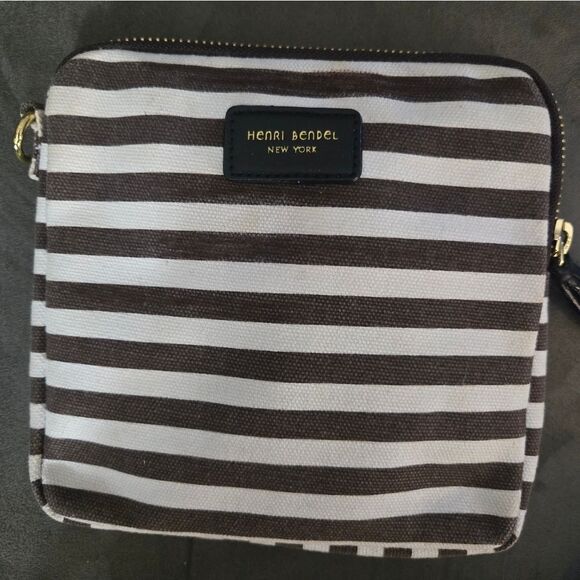 Henri Bendel Canvas Clutch Makeup Bag - Picture 2 of 5